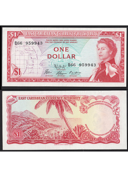 EAST CARIBBEAN STATES 1 Dollar 1965 Quasi fior di stampa